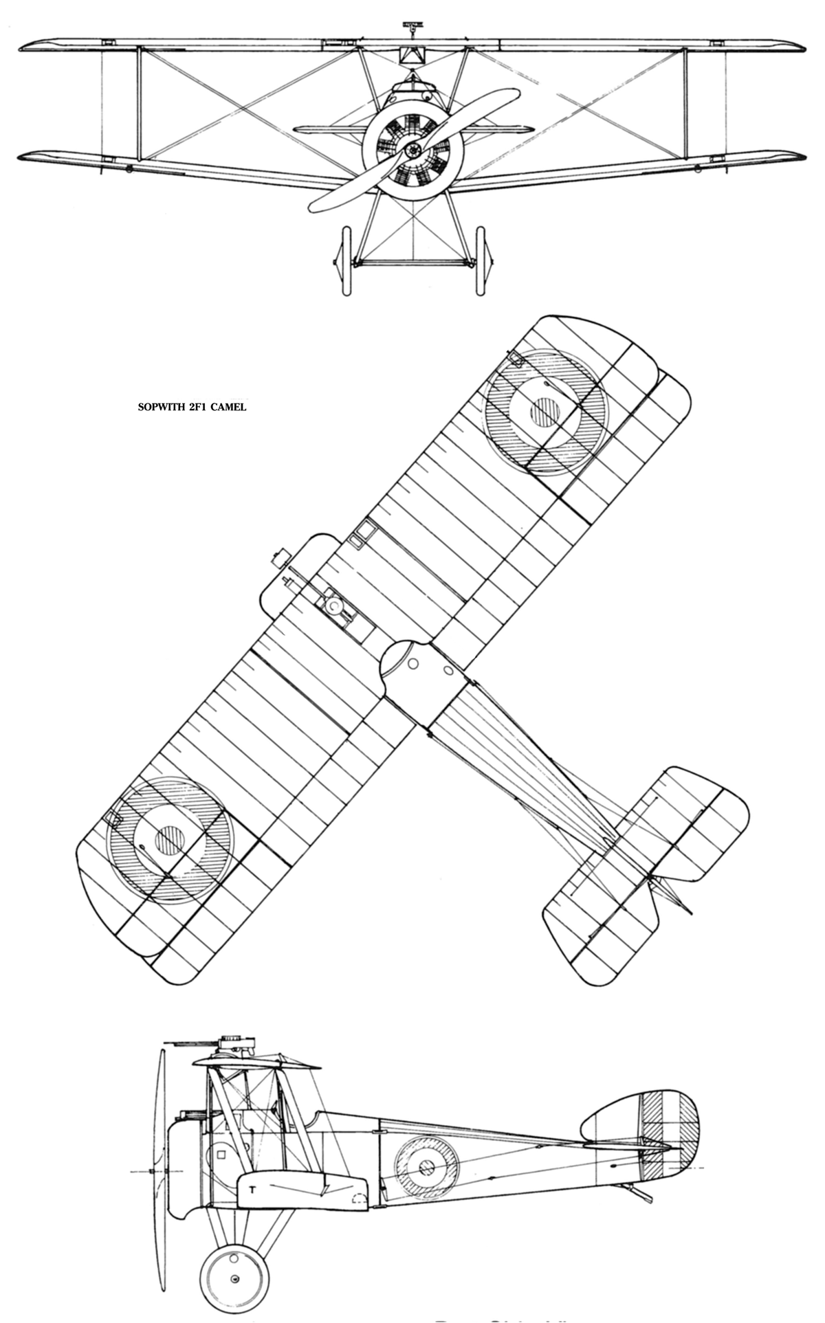 Sopwith F.1 Camel caza biplano