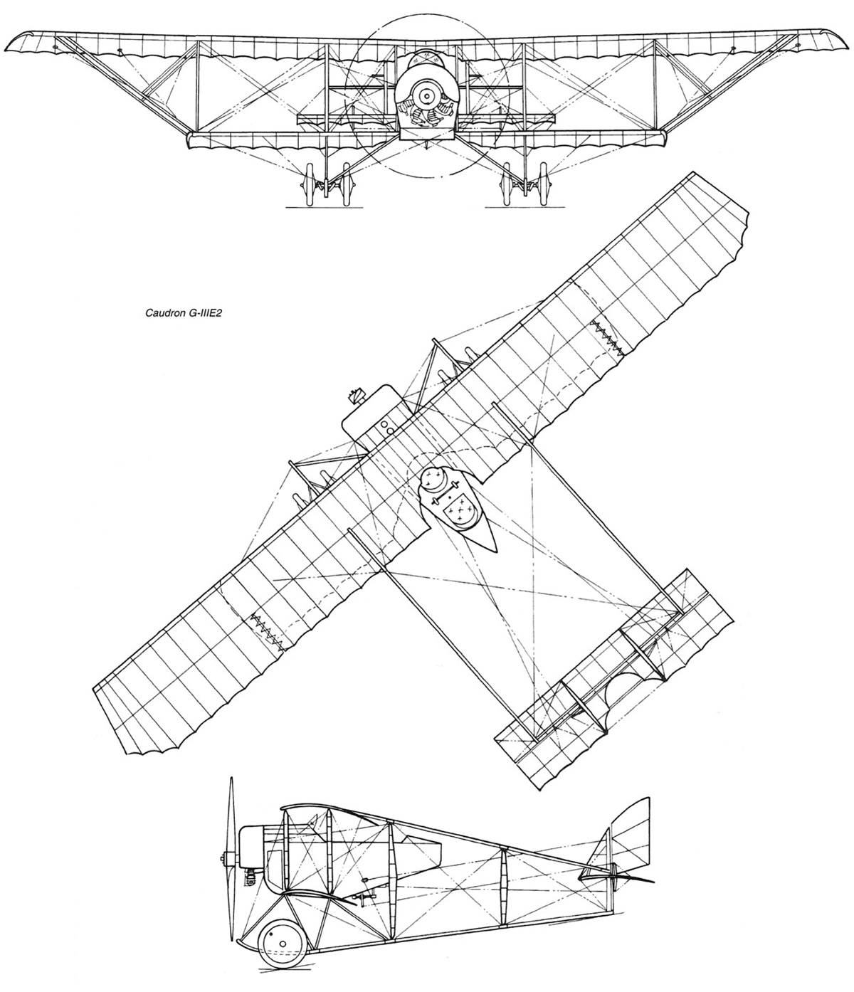 Caudron G.III avión de reconocimiento